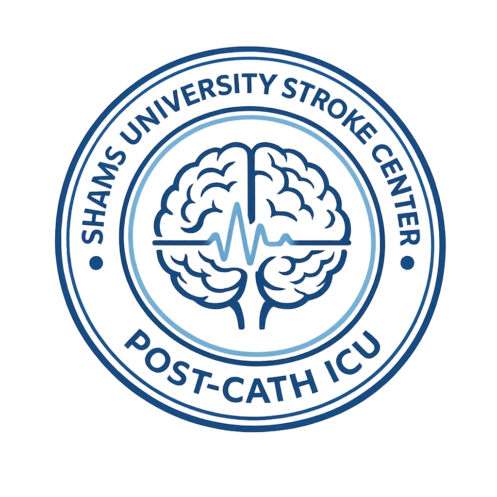 وحدة الرعاية المركزة لما بعد القسطرة بمركز السكتة الدماغية جامعة عين شمس