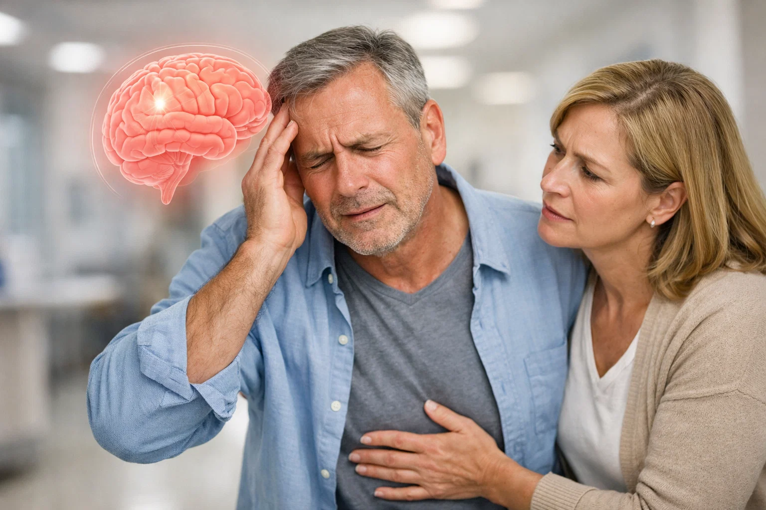 خطوات التصرف عند الاشتباه في جلطة مخية والتوجه إلى وحدة السكتة الدماغية