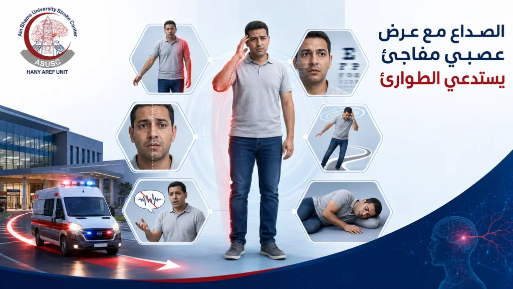 علامات عصبية مفاجئة مع الصداع تستدعي الاتصال بالإسعاف