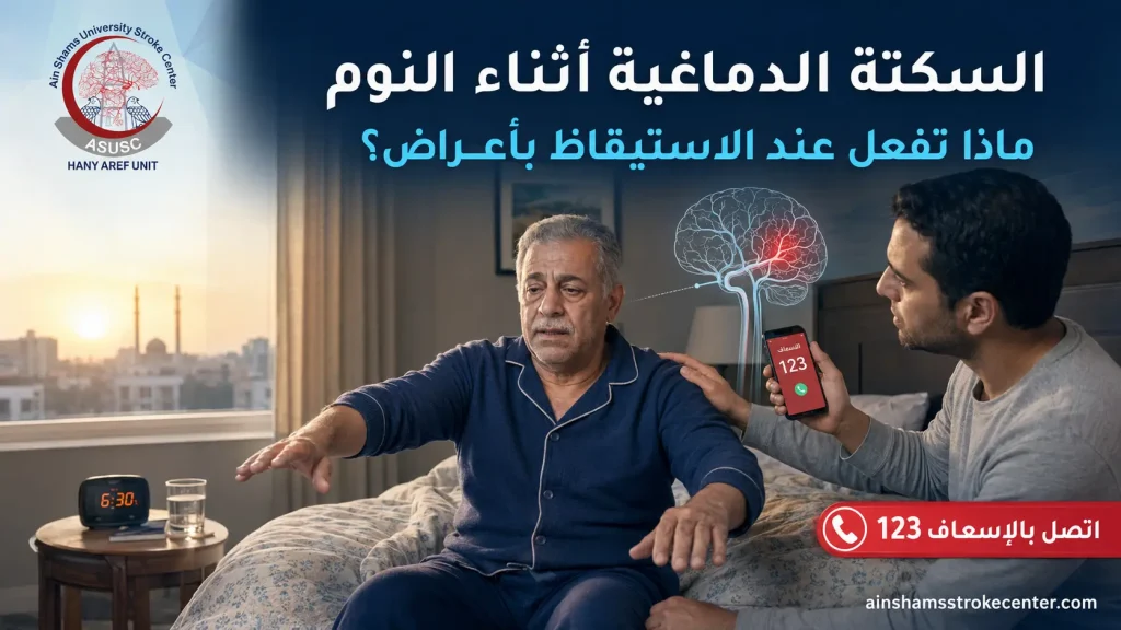 السكتة الدماغية أثناء النوم وظهور ضعف الذراع عند الاستيقاظ